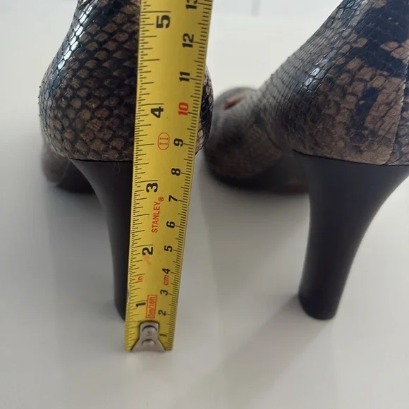6 Geox Respira Snakeskin Patterned Women's Heels - Picture 6 of 6